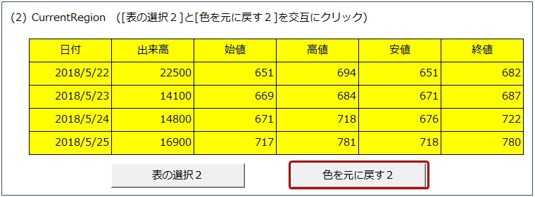 [色を元に戻す1]ボタン